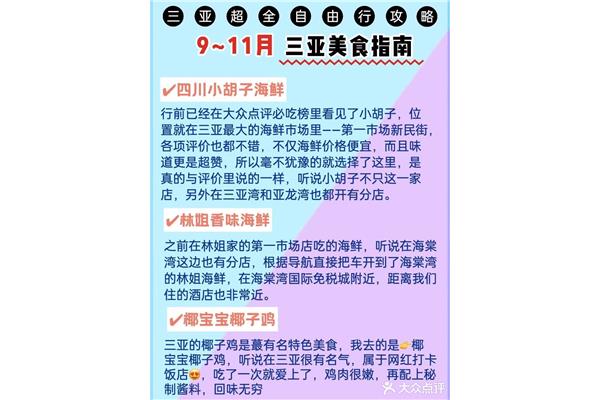 三亞旅游攻略自由行注意事項(xiàng)